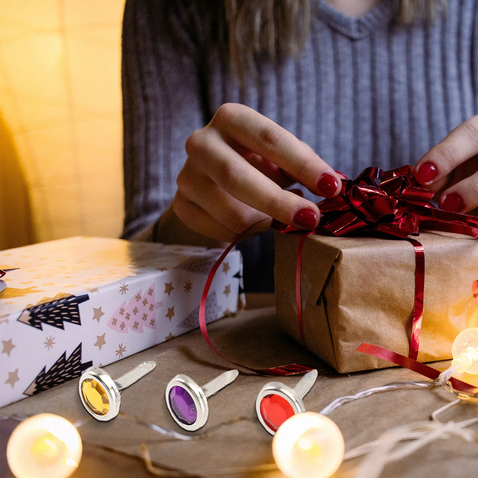 

100Pcs Mini Round Brads Spray Painted Pastel Colors Durable Paper Fasteners Scrapbooking Craft Making DIY Stamping Holding