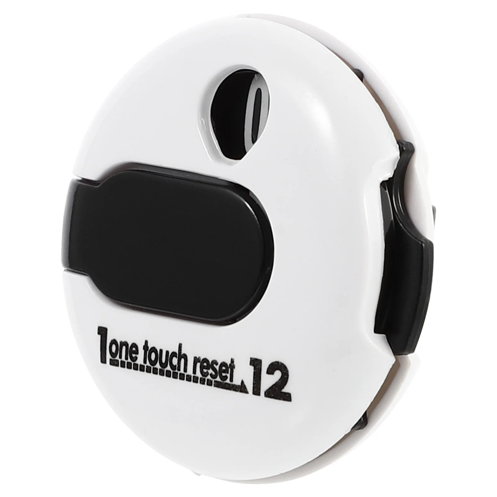 قبعة جولف صغيرة محمولة بمشبك عداد النتيجة، تصميم عملي من البلاستيك الفاخر، عداد النقر الأبيض #1