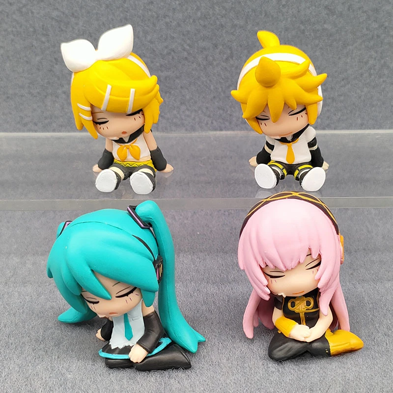 

Anime Figure Kagamine Rin Kagamine Len Hatsuns Mikuu Kawaii Cute Pendant Doll Model Toy Desktop Decoration Collection Kids Gifts