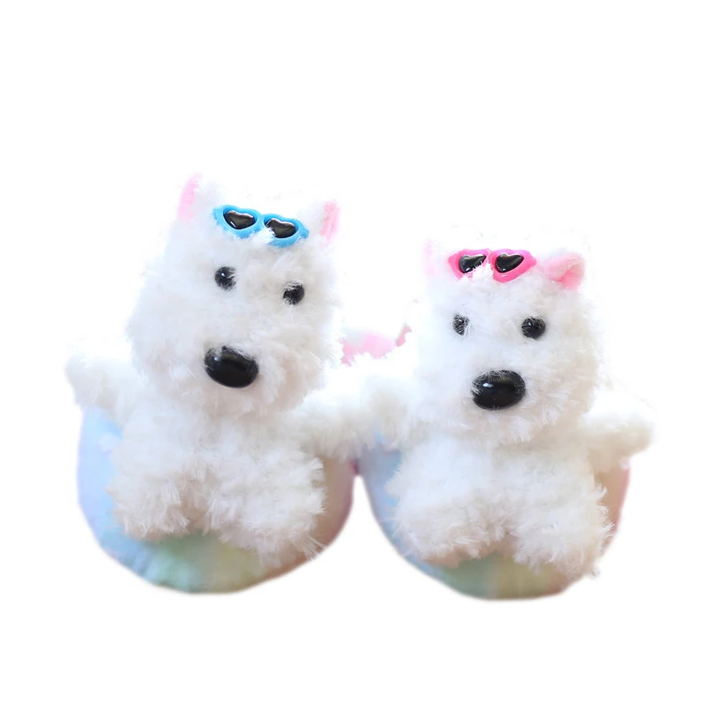 Kawali West Highland Terrier peluche cucciolo piccolo cane bianco bambola borsa portachiavi ciondolo decorazione auto creativo carino regalo per