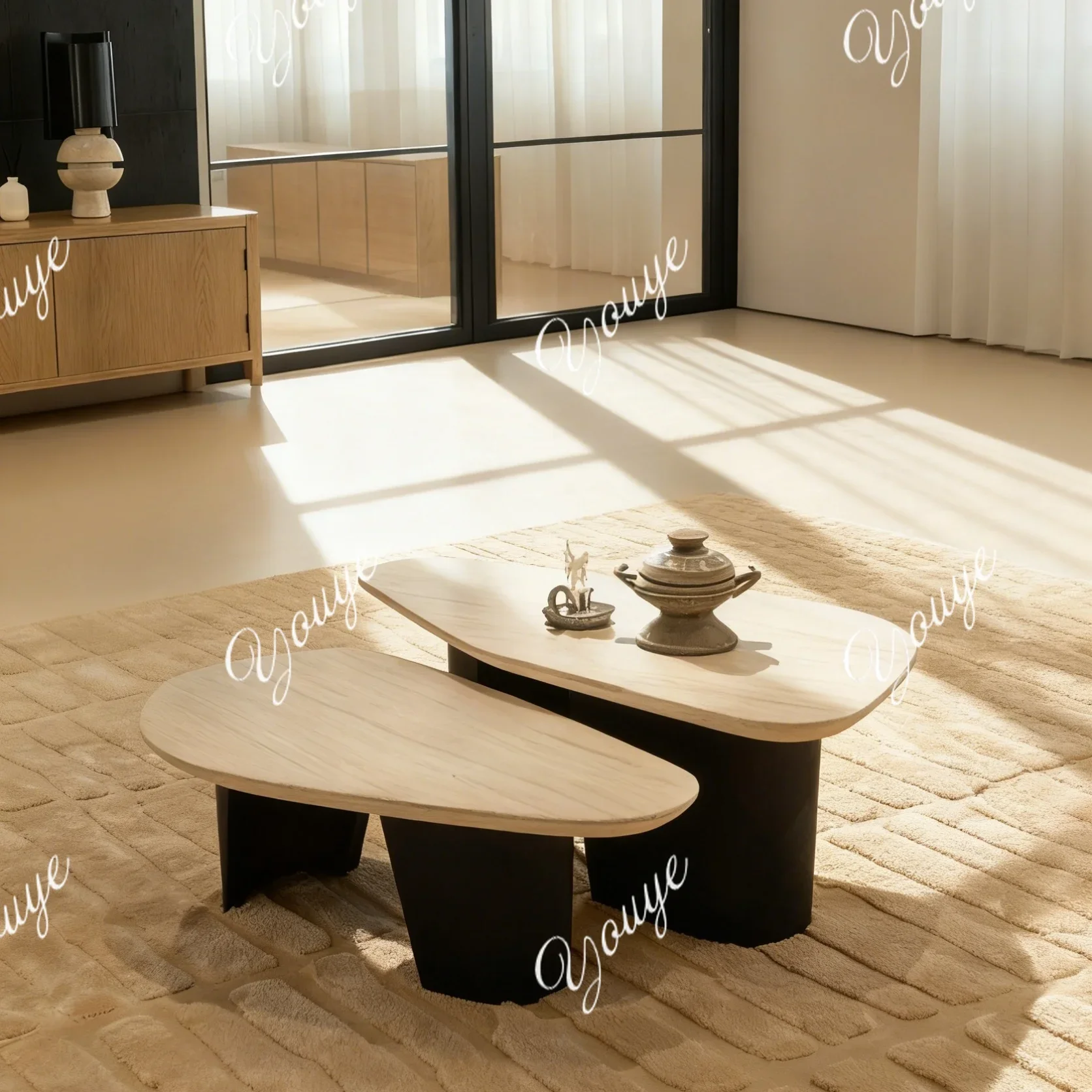 

J Nordic Solid Wood Coffee Table Living Room Household Small Apartment Modern New Simple Designer Side Table