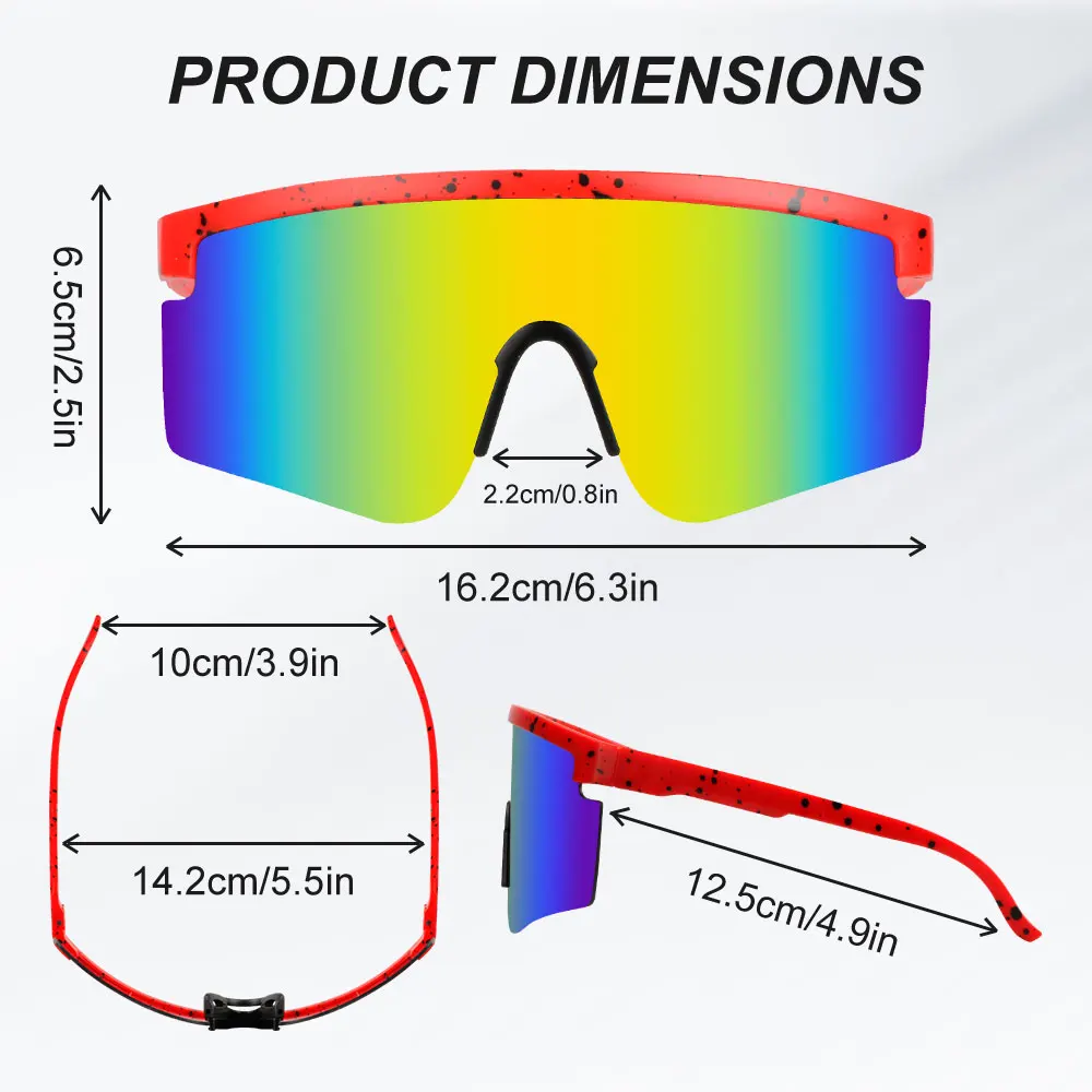 Cycling Glasses Sunglasses Men Outdoor Sports Glasses Women Large Frame Multi Color Lens Cycling Goggles Bike MBT Run Glasses