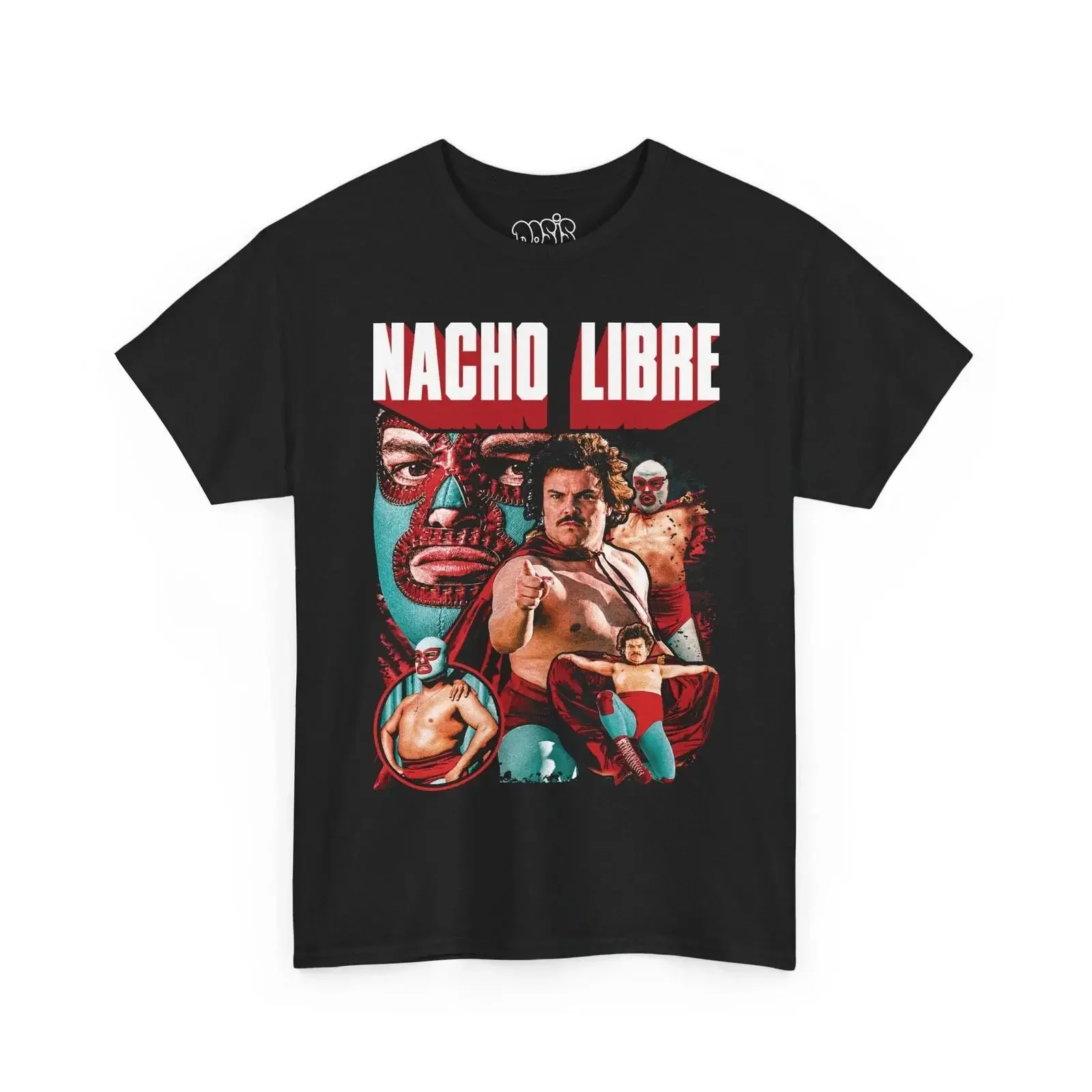 Nacho Libre Vintage Retro T Shirt Fan Lucha vintage Washed Top For Everyday Wear Breathable Soft designer clothes streetwear