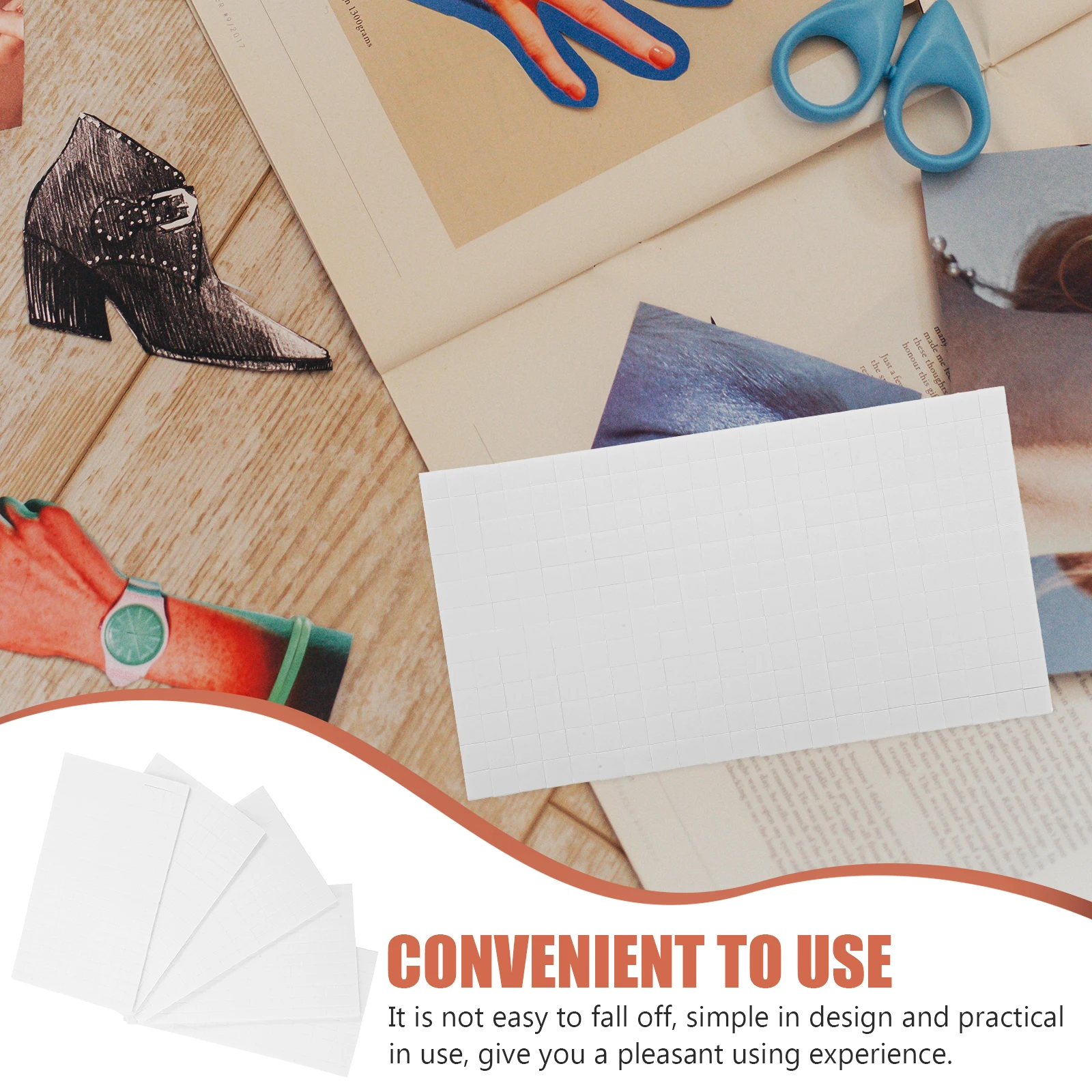 5 Sheets Foam Squares for Card Making Stand Scrapbooking Accessories Mini Adhesive