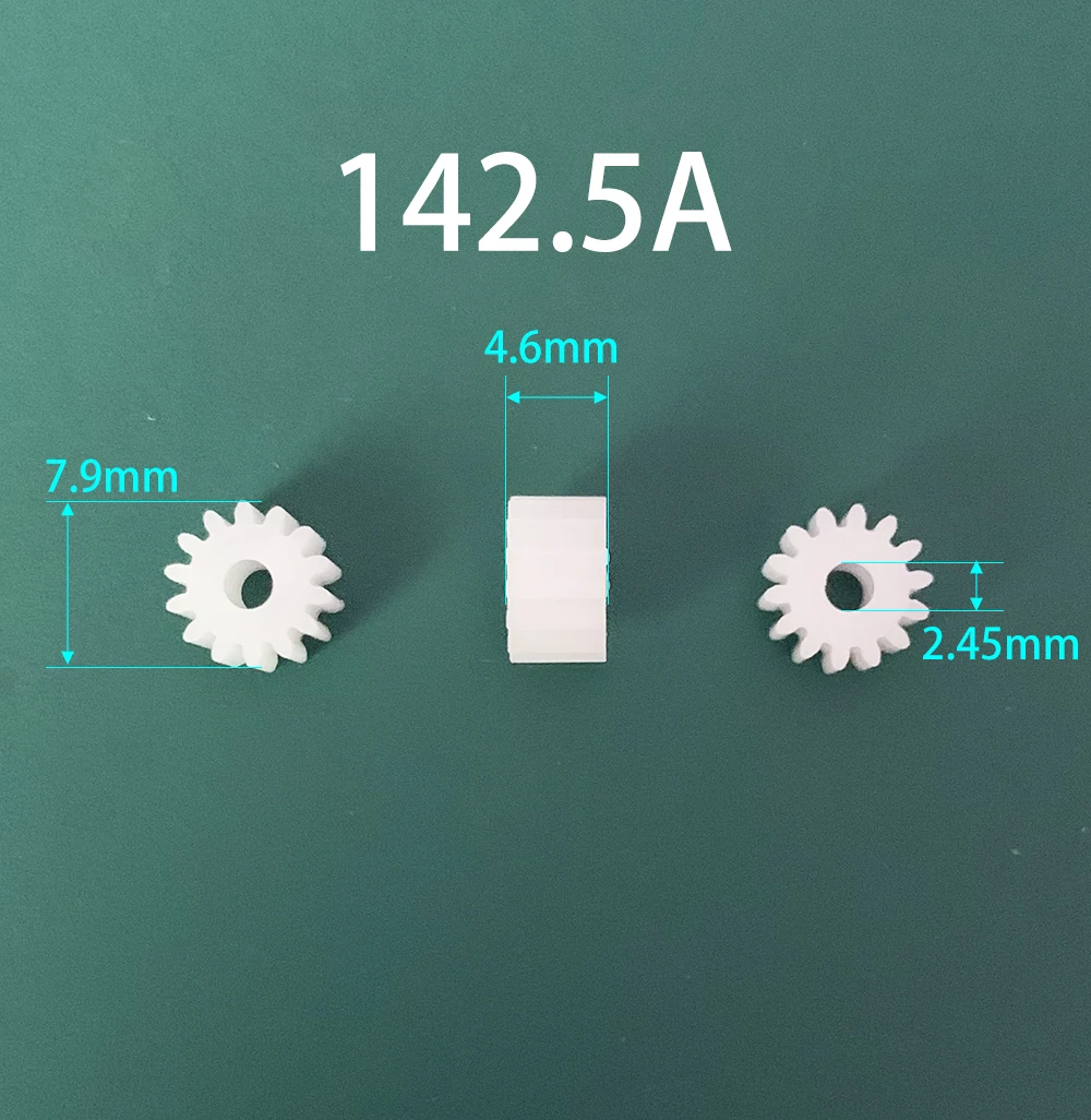 142A 142.5A 143A Gears Modulus 0.5 14 Teeth 2mm (tight) OD 8mm POM Plastic Gear Motor Toy Parts Accessories 10pcs/lot