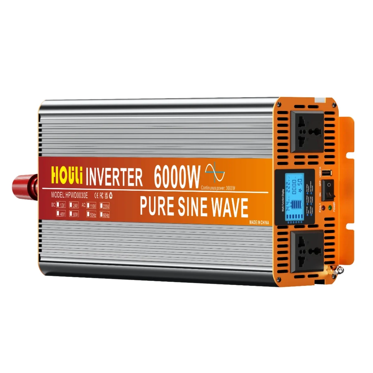 Inverter 12V 220V 3000W 4000W 5000W 6000W 7000W Pure Sine Wave Inversor 24v 220v Inversor De Onda Sinusoidal Pura Inversor