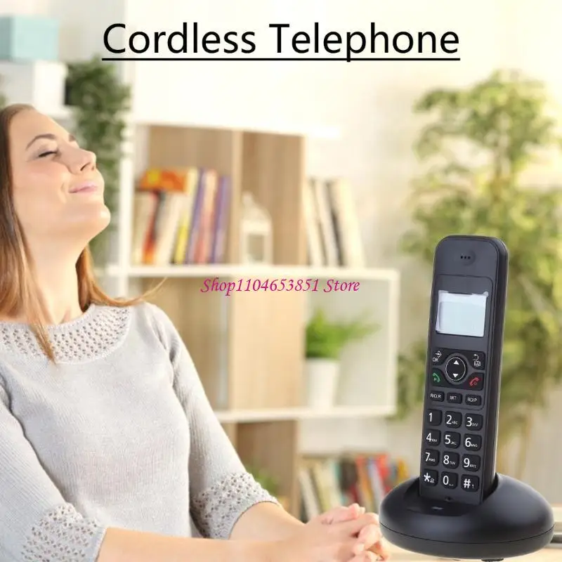 D1006 Desk Phone with Caller Display Wireless Landline Desktop Telephone for Hotels, Offices and Homes Handsfree Answer