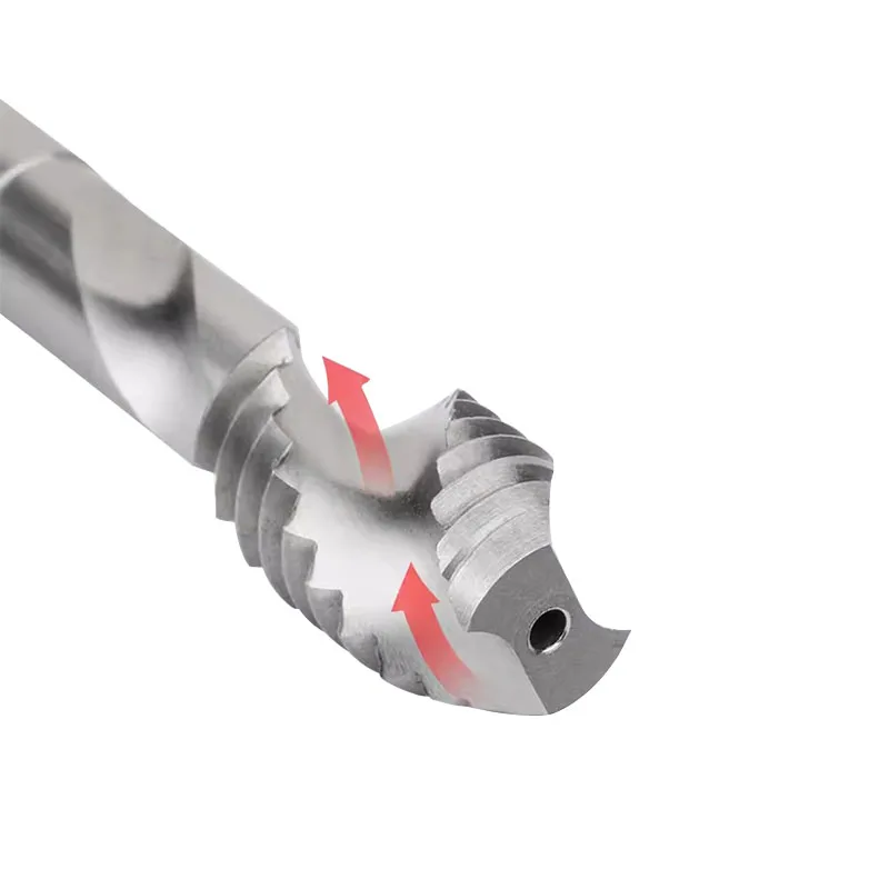 Machine Tap for Aluminum Metric M3-M12 Two-edge HSS6542 Non-Ferrous Metal processing Blind Hole Screw Thread Tap Drill Bit