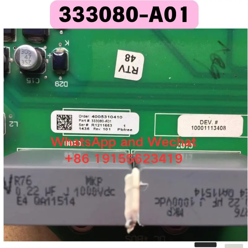 Used 333080-A01 333080-A02 333080-A03 333080-A04 Power supply board Functional test OK Fast delivery