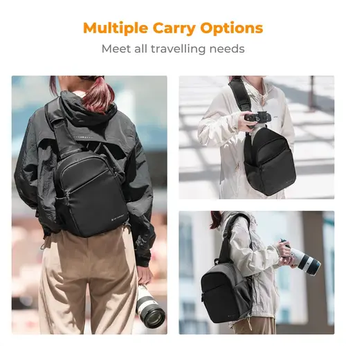 Imagen 2 del producto K & F Concept-mochila ligera de 5L para fotografía de viaje, bolso de hombro tipo bandolera para cámara Sony Nikon Canon DSLR/SLR
