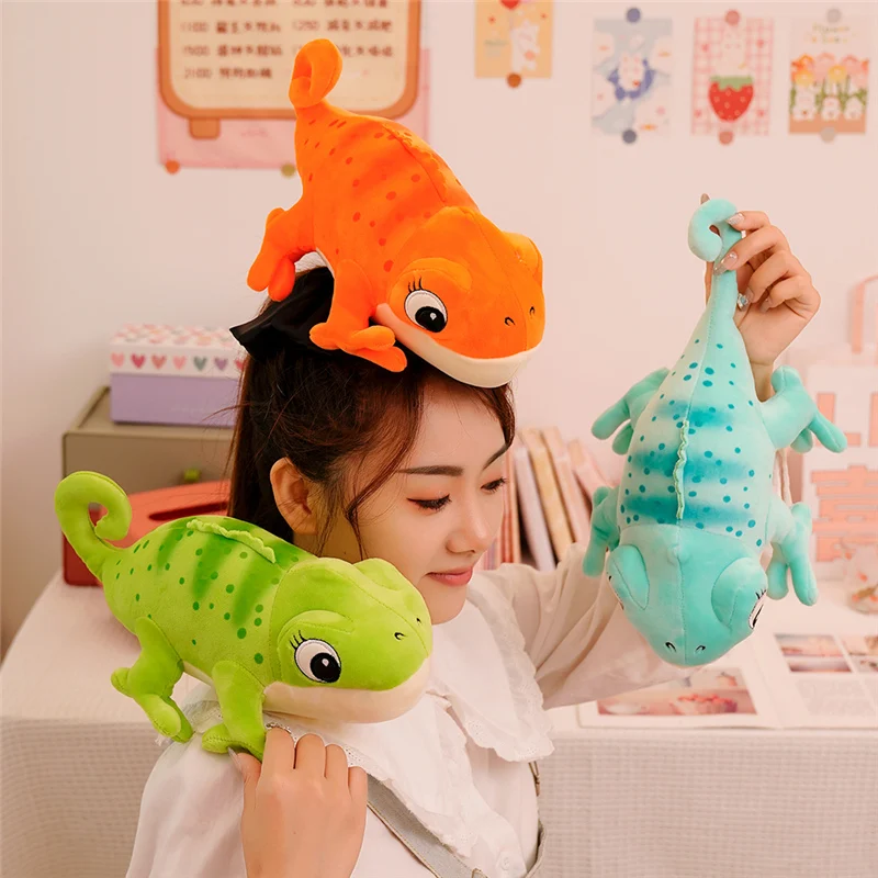 30cm Cartoon Real Like Lizard & Chameleon Plush Toys Creative Simulation Animal Reptile Stuffed Pillow Gifts For Kids Plush Toys