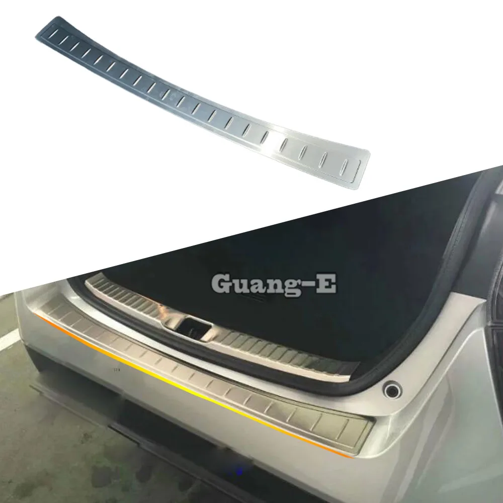 For Toyota Prius 2019 2020 2021 2022 2023 Car Sticker Outside Rear Bumper Panel Trunk Trim Cover Stainless Steel Plate Pedal