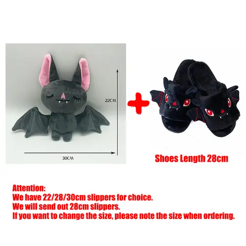 TreasuringU Halloween Kawaii Bat Plush Toys with Slippers Cute Plushie Dolls Cartoon Funny Ghost Toys Kids Birthday Gift - Image 10