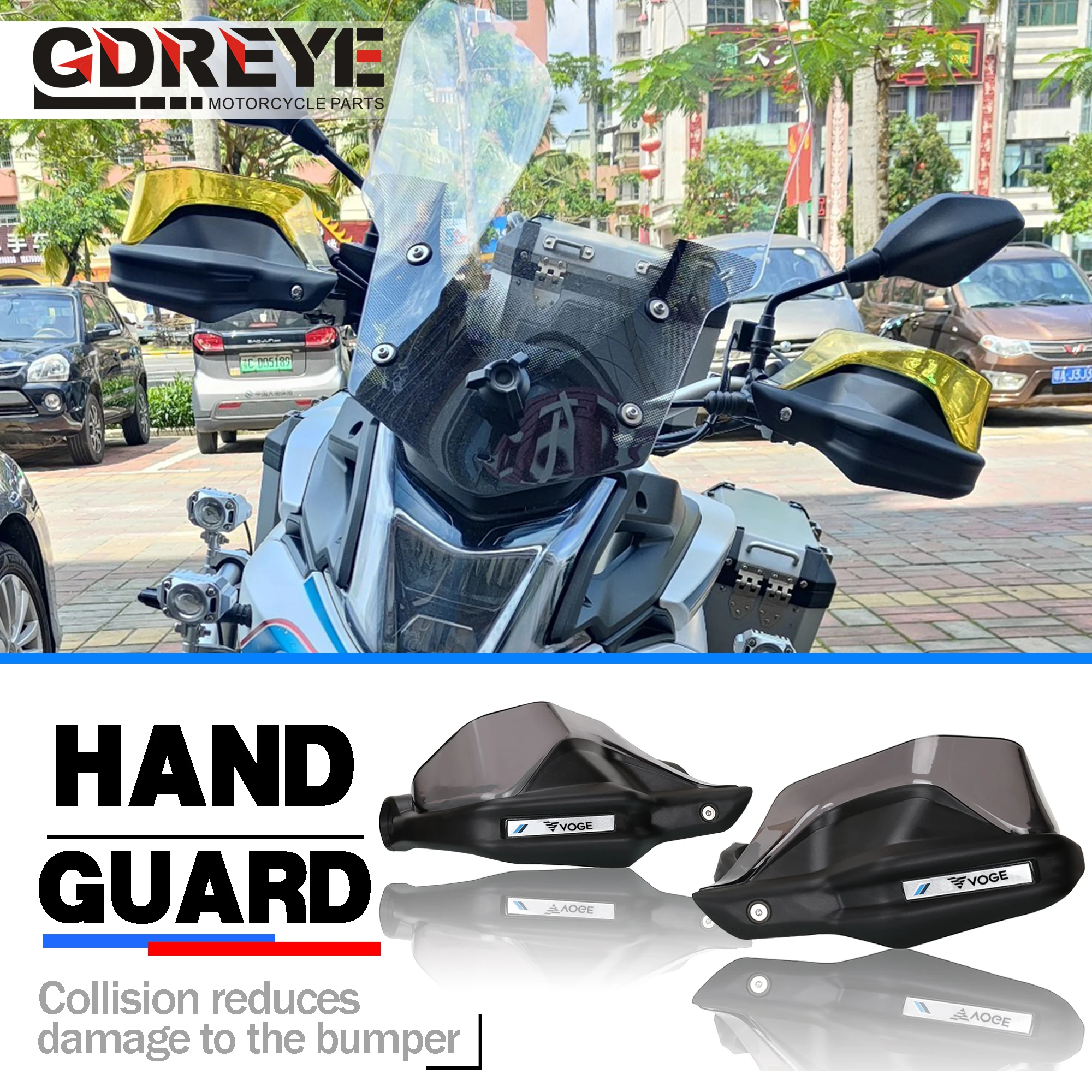 For LONCIN VOGE 650 500 DS 500R 650DS 500DS Dedicated Hand Guard Motorcycle Handguards Handlebar Guards Windshield