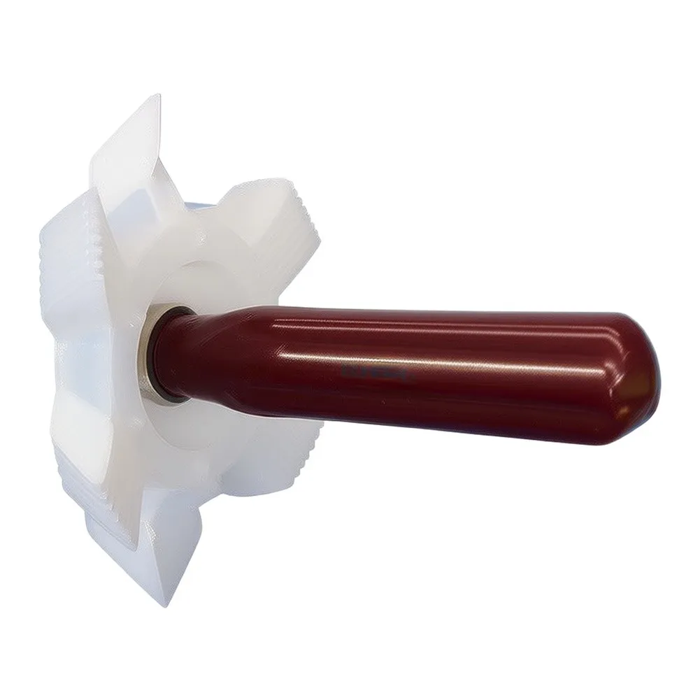 Radiator Coil Straightening Brush with 10cm Handle and 8.7cm Comb Diameter for Precise Fin Alignment and Dust Removal