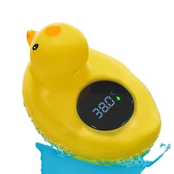 Little Yellow Duck Thermometer Baby Bathtub Shower Water Thermometer Baby Safe Temperature Sensor Floating Waterproof Baby