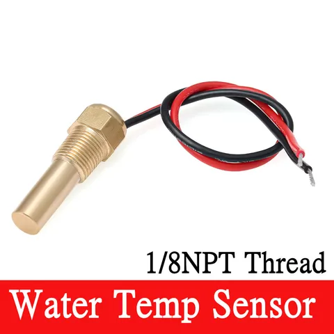 Датчик температуры воды с резьбой 1/8NPT для автомобиля, лодки, судовой сигнализации, Отправитель 310-22 Ом, подходит для датчика температуры воды