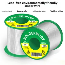 50g 0.8/1.0/1.2mm Soldering Wire Soldering Iron Solder Wire Line with Lead-free High Purity with Low Temperature Soldering Wire