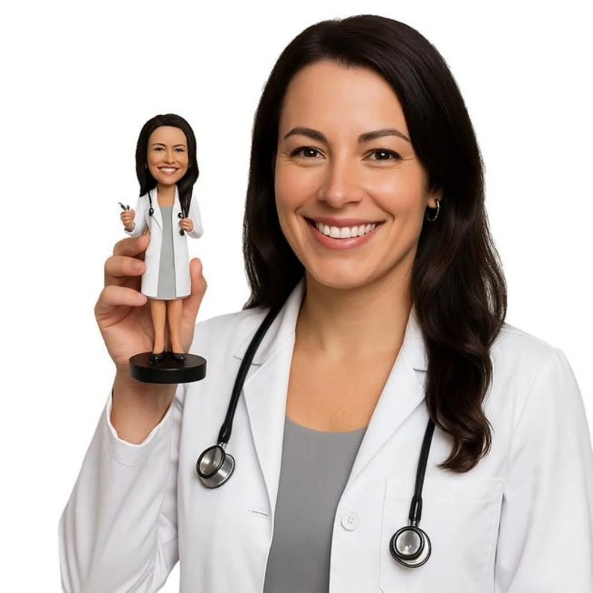 

Personalized Custom Bobblehead Handmade Clay Figurine Photo Inspired 3D Statue Unique Gift For Girlfriend Boyfriend