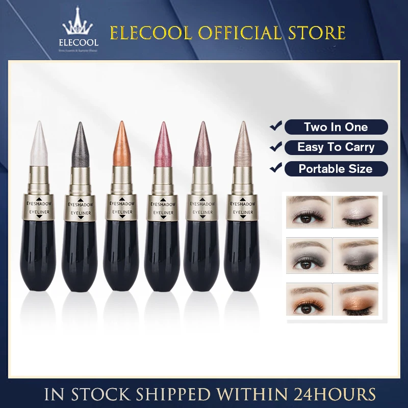 In 1 Brand New High Quality Black Eyeliner Pen Eyeliner Pen Eye Shadow Makeup Waterproof Lasting Cosmetic Black Smooth TSLM1