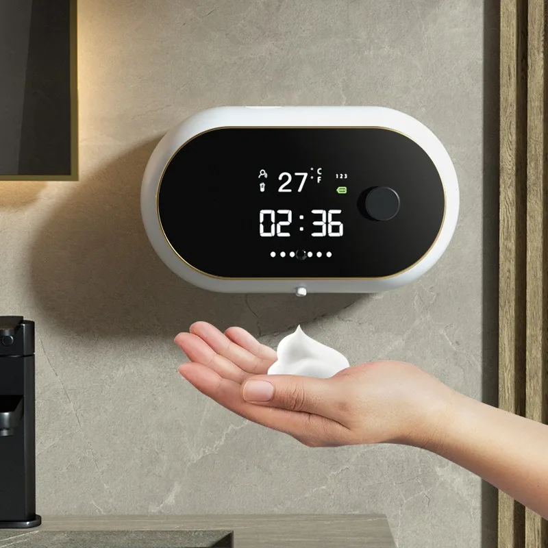 Mobile phone wall-mounted soap dispenser, induction foam hand sanitizer machine c
