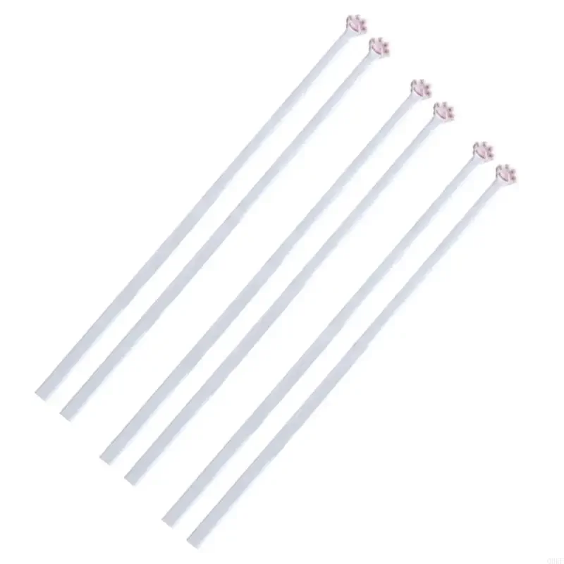 

Pack Of 3 Cats Paws Design Efficient Chopsticks Portable Plastic Utensils For Cats Lover Kitchen Accessories