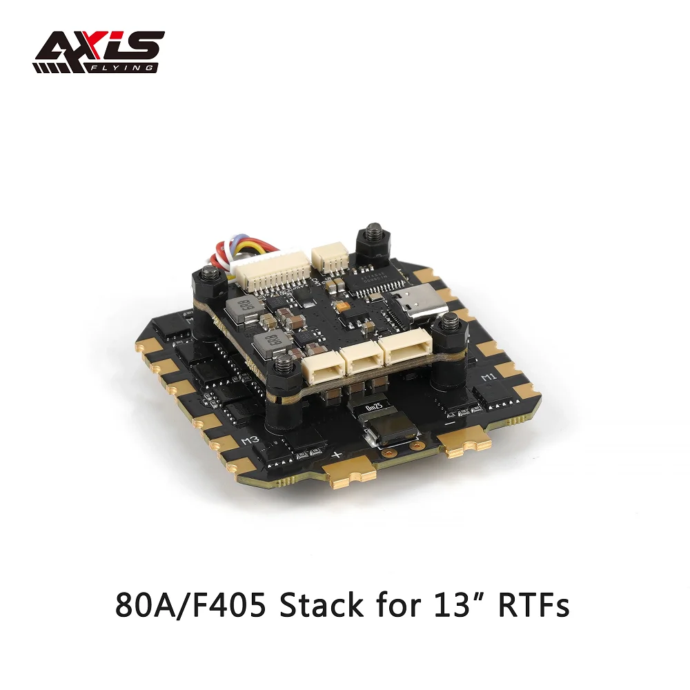 Axisflying 80A+F405/F722 STACK For 13inch FPV Drone 6-8S Input