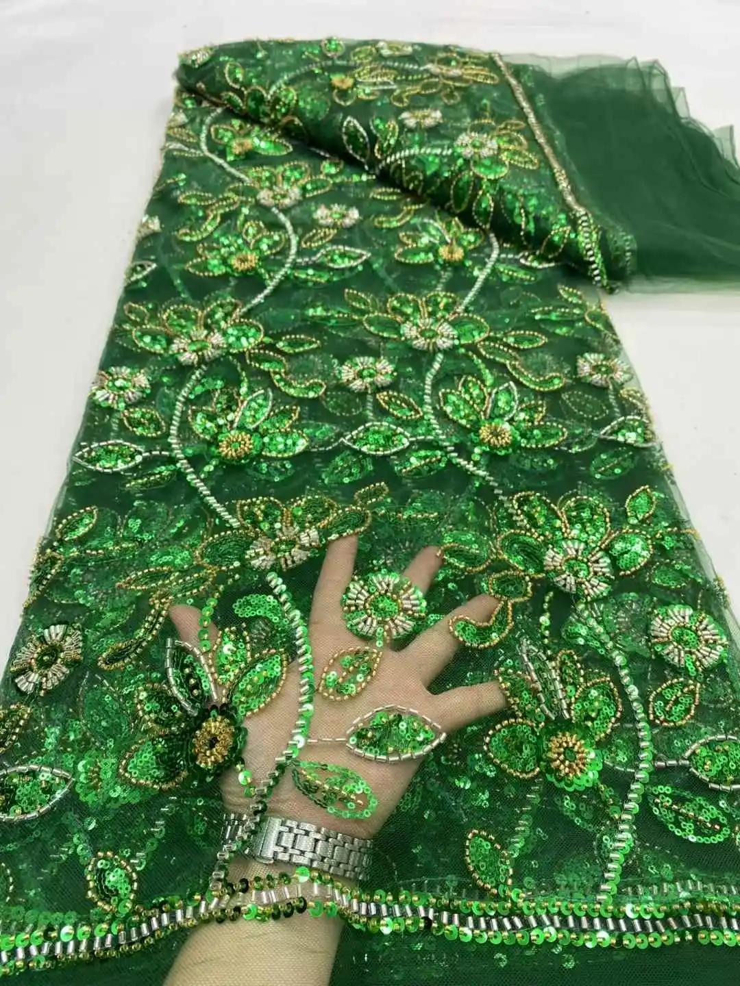 قماش دانتيل تول أفريقي 2025 قماش ترتر شبكي فرنسي خياطة تطريز مع دانتيل العريس تول شبكي فستان حفلات نيجيريا