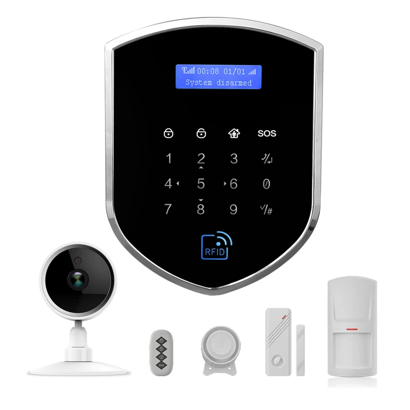 TuyaSmart WIFI 4G GSM Smart security Home Systems Gateway support Alexa and google