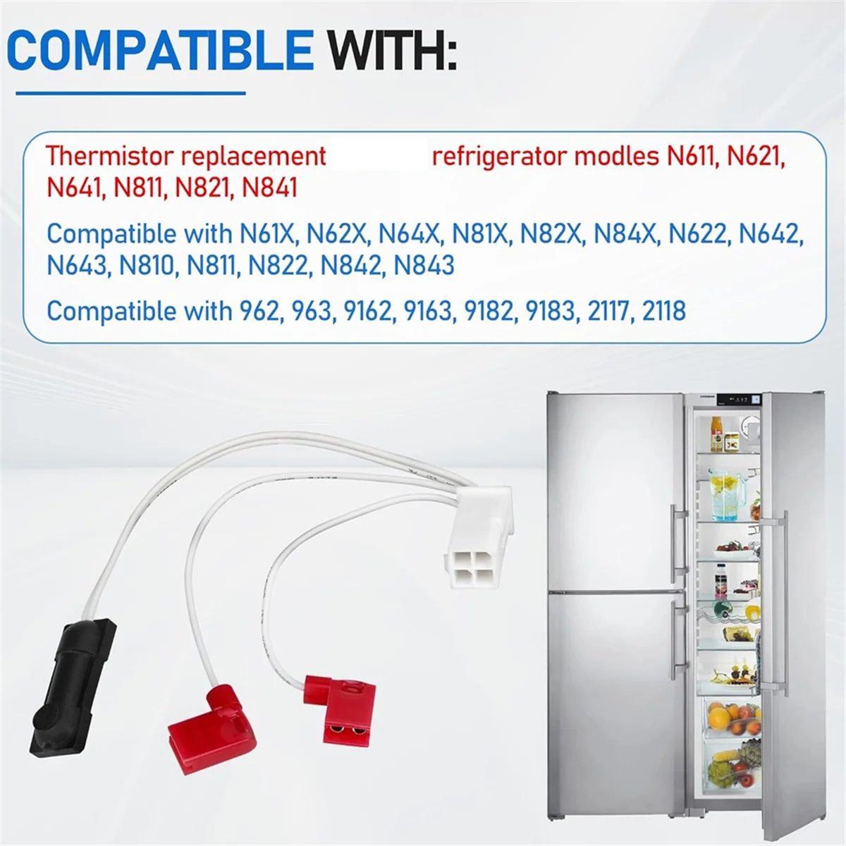 Gfc-618548 Thermistor Assembly Compatible for Norcold RV Refrigerator, RV Refrigerator Parts Thermistor Replacement