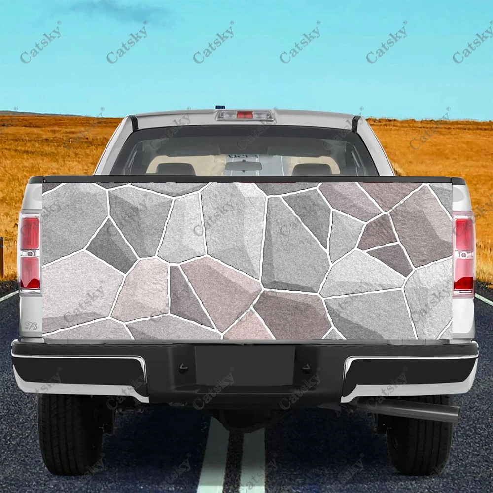 

Абстрактная плитка с текстурой, наклейки для грузовиков, наклейка на заднюю дверь грузовика, наклейка на бампер, графика для автомобилей, грузовиков, внедорожников