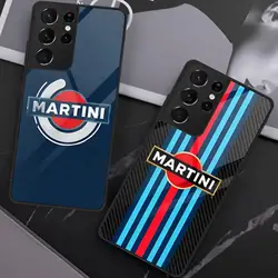 Racing M-Martini Logo Phone Case For Samsung S25 S24 Ultra 23 Fe 22 Plus Galaxy A54 A55 A16 A13 A24 A15 A25 Glass Cover