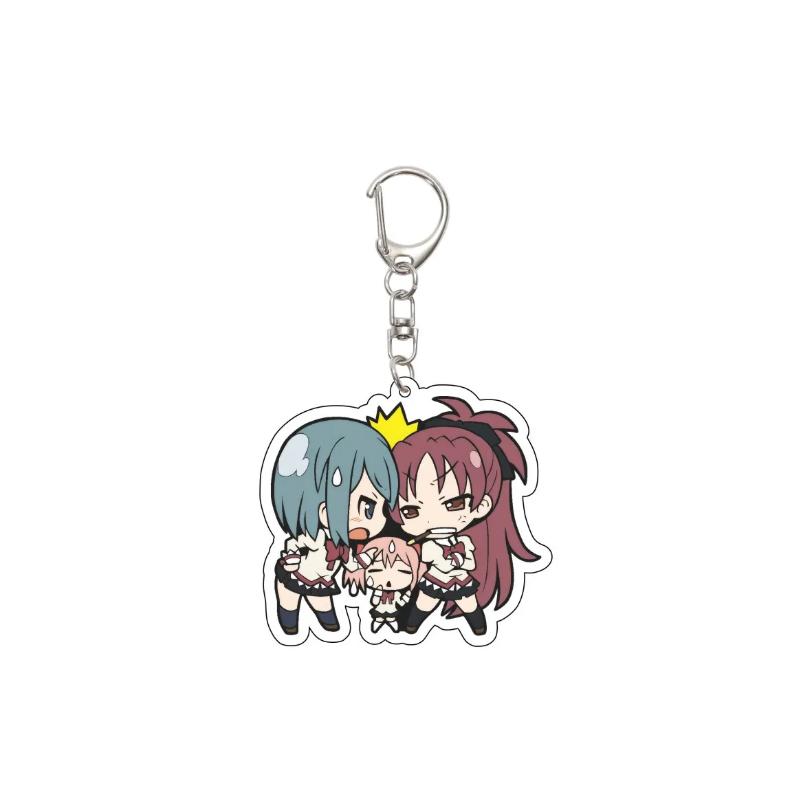 55MM Anime Puella Magi Madoka Magica‌ Keychain Miki Sayaka Tomoe Mami Kaname Madoka Akemi Homura Keychain Christmas Gifts view 2