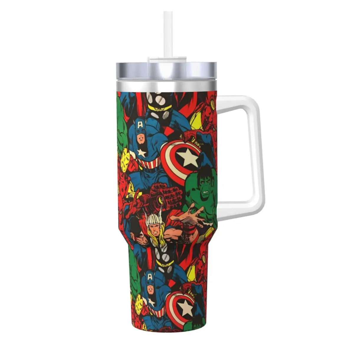 Superhero Hulk Stainless Steel Tumbler Beach Mugs Cup Large Capacity Thermal Mug Insulated Hot Drinks Milk Tea Water Bottle