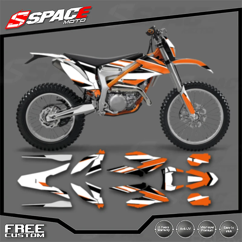 

SPACE for KTM 2012 2013 2014 2015 2017 REERIDE 2018 2019 2020 2021 Custom Motorcycle Graphics Background Decal Stickers Kits 05
