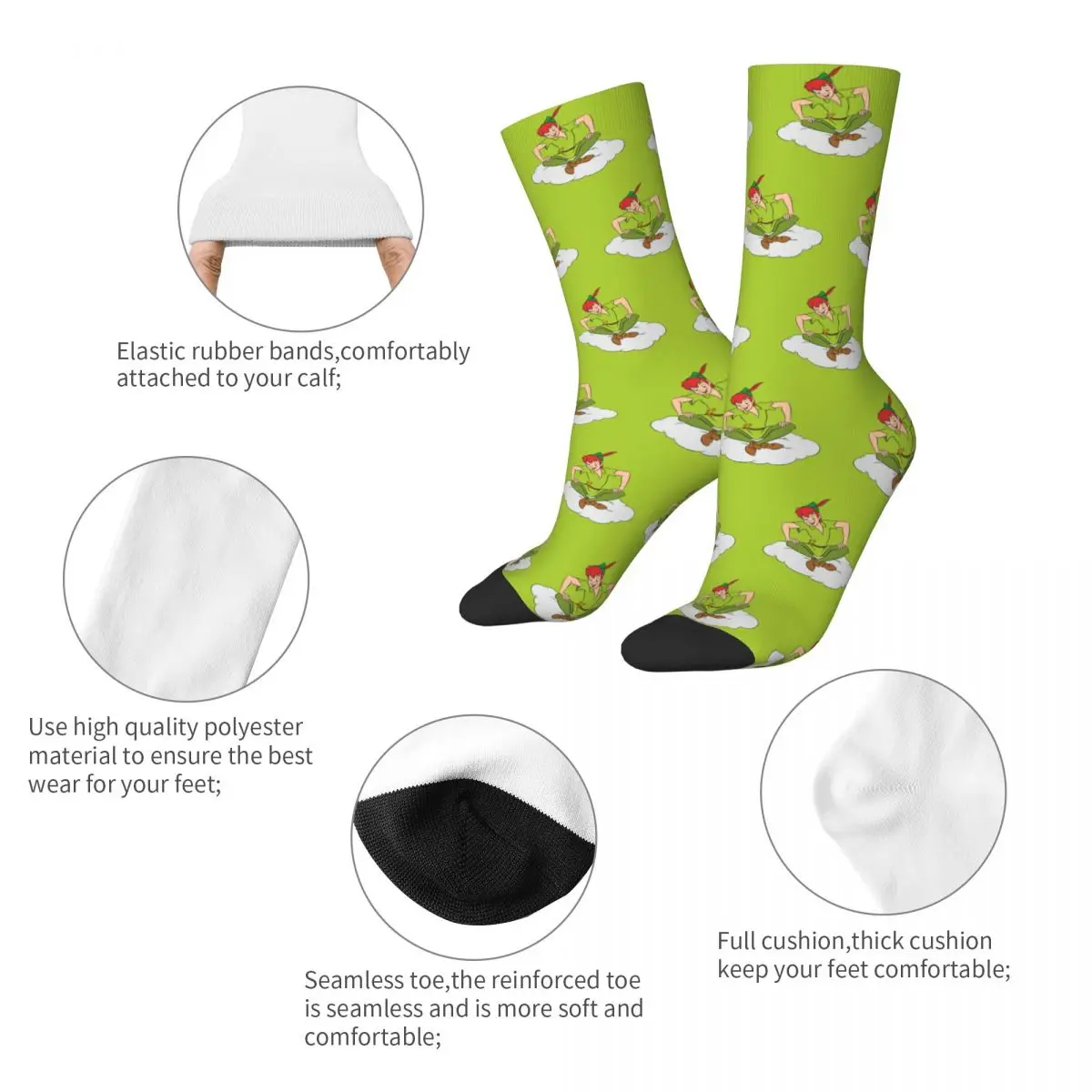 Neue Herren socken lässig Peter Pan Cartoon Socke neue Skateboard Frauen Socken Frühling Sommer Herbst Winter