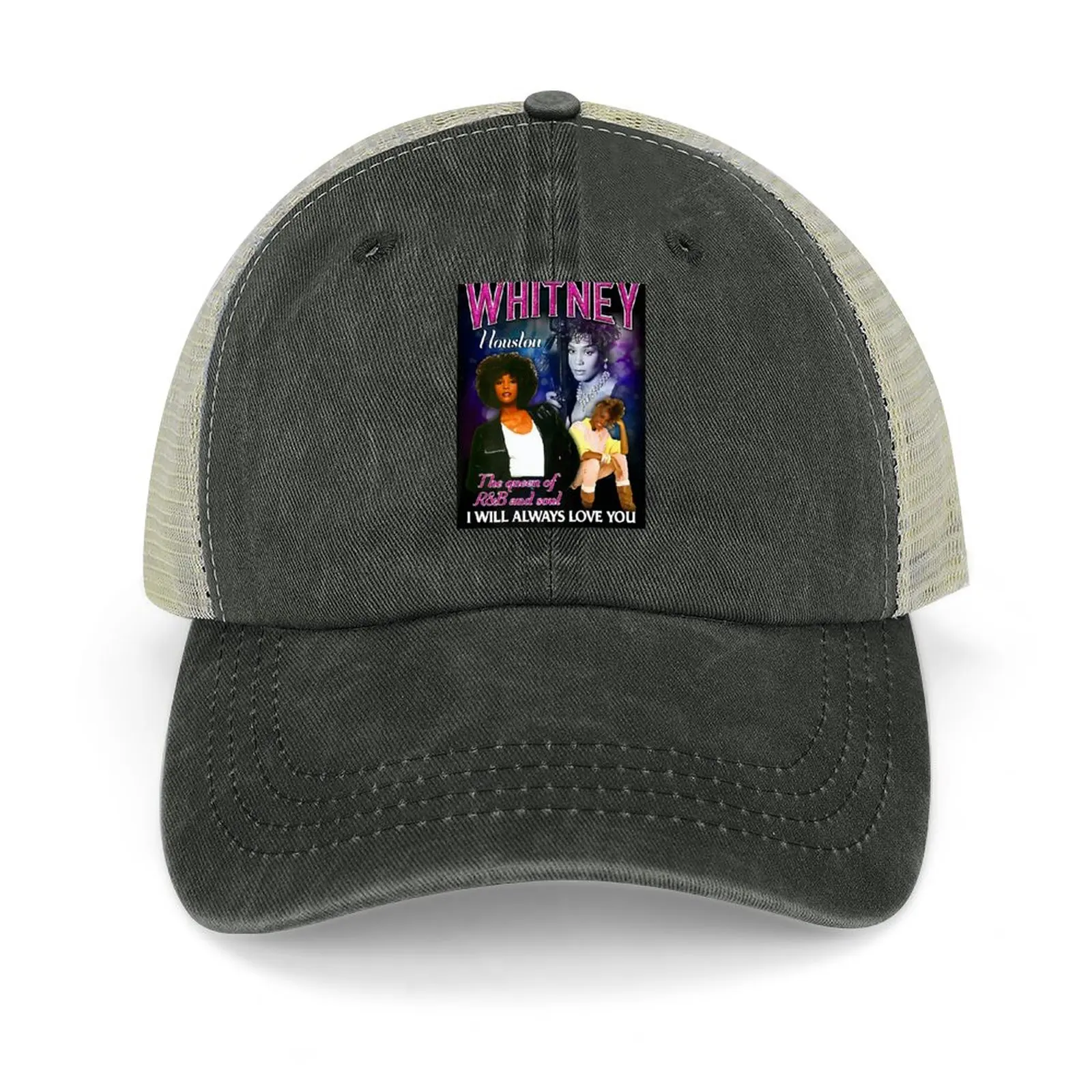 Whitney Houston So Emotional Queen Of RB Soul I Will Always Love You Retro Tee I Love This Shir Cowboy Hat