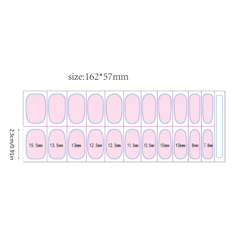 E1YE pegatinas artísticas para uñas, tiras esmalte uñas semicuradas, tiras uñas Gel colores sólidos, envolturas