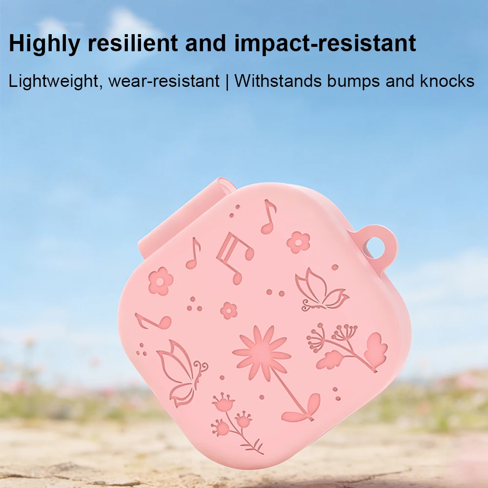 

Case For Samsung Buds 4/Buds 4 Pro, 360° Shockproof Cover, Wireless Charging Compatible Protective Case with 3D Relief Design