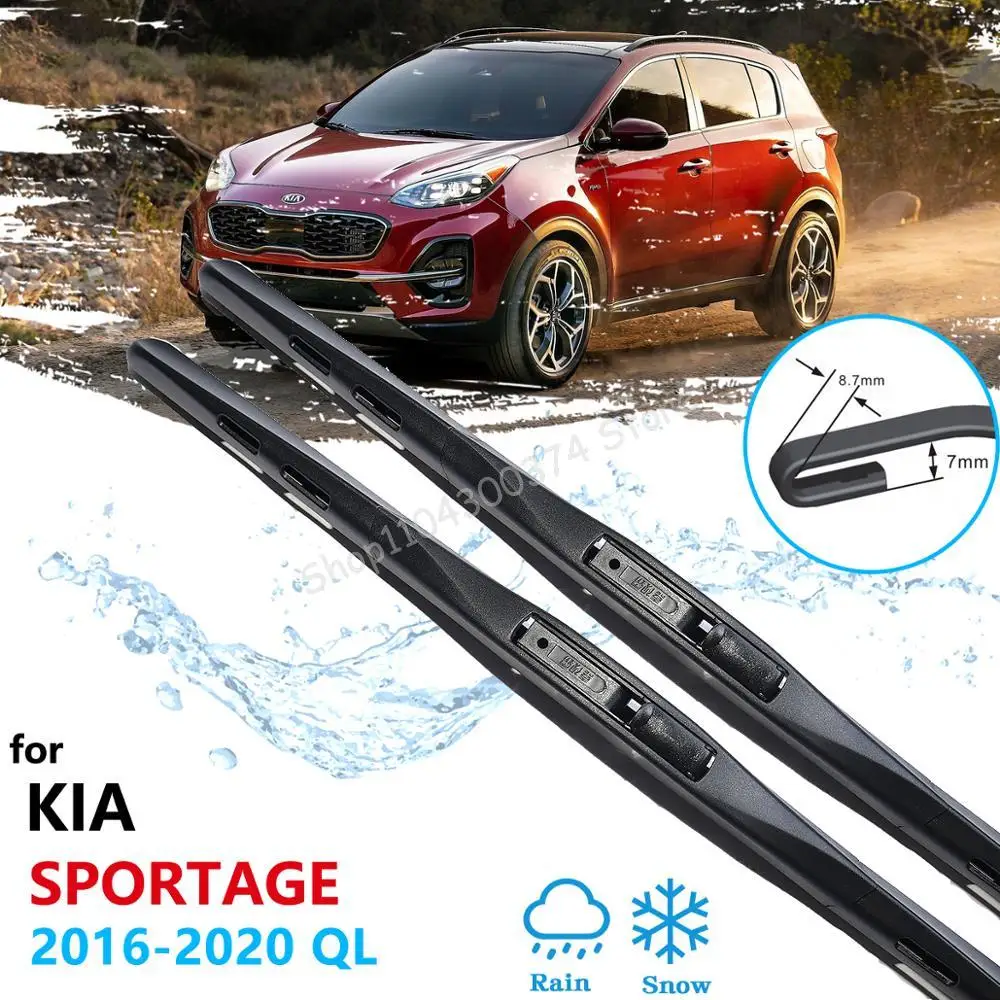 

Car Wiper for Kia Sportage 2016 2017 2018 2019 2020 QL Front Windscreen Windshield Wipers Blades Car Accessories Stickers Washer