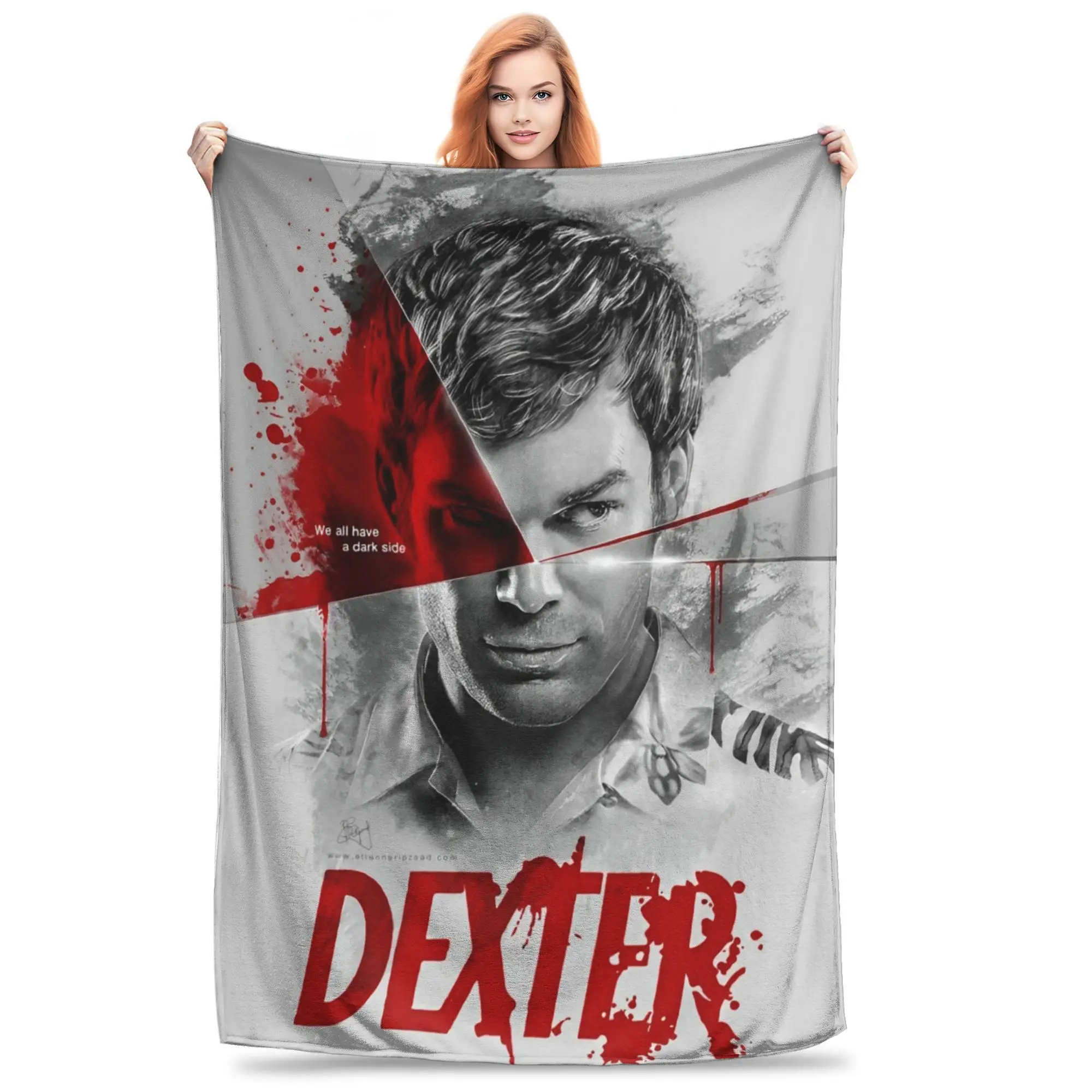 بطانيات ديكستر مورغان من الصوف المرجاني من القطيفة، بطانيات رمي دافئة لمفرش أريكة السيارة والأريكة