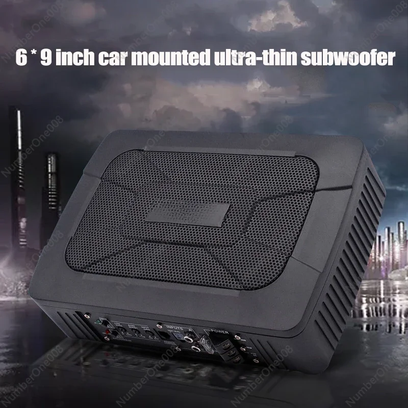 

9 Inches 600W HIFI Slim Under-Seat Super Bass Car Subwoofer Powered Car Speaker Amplifier Speaker Audio Processor Music Player