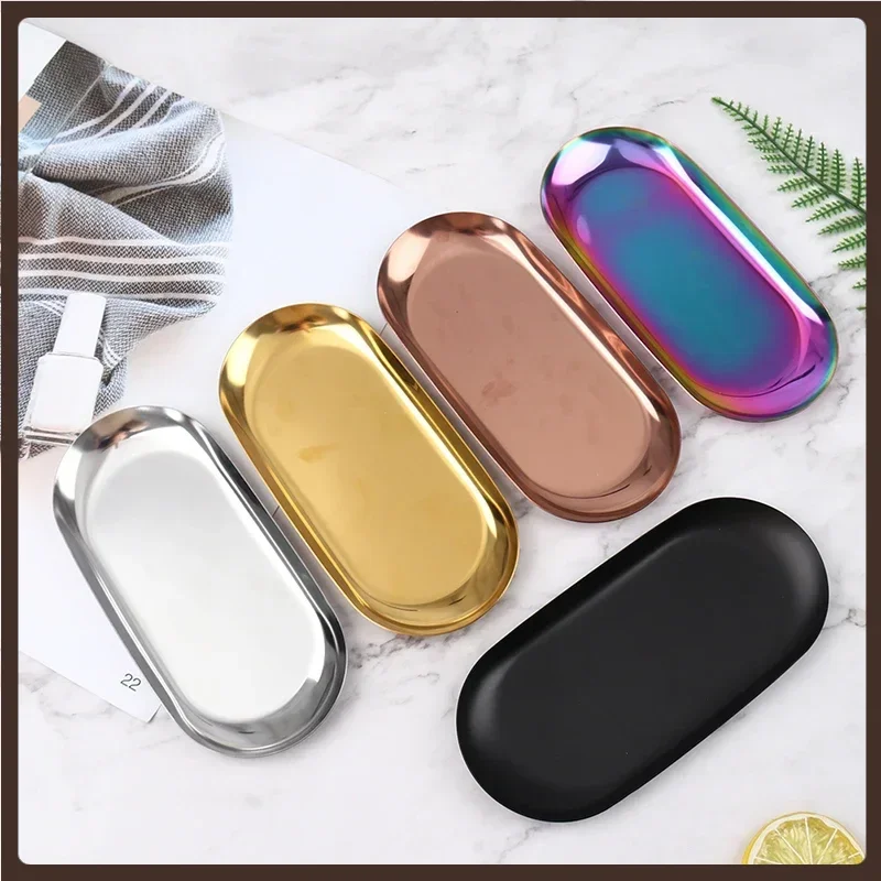 

Korean Style Stainless Steel Storage Tray Desser
