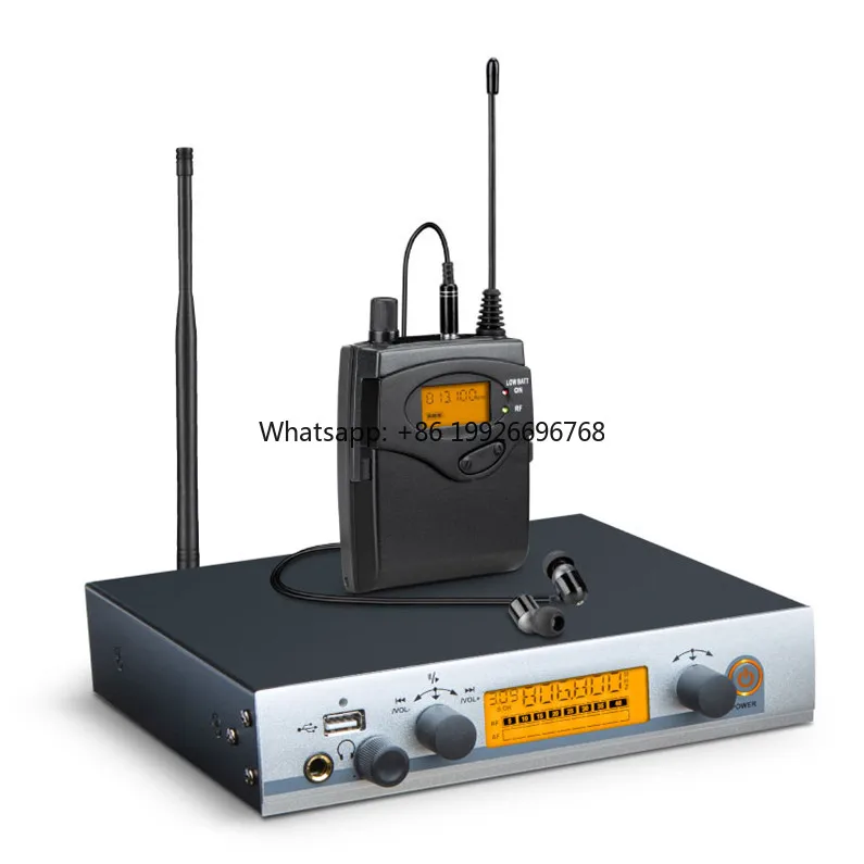 

Professional Wireless IEM In-Ear Monitor System Cardioid Polar Pattern FM Modulation Mode Condenser Microphone Made of Metal