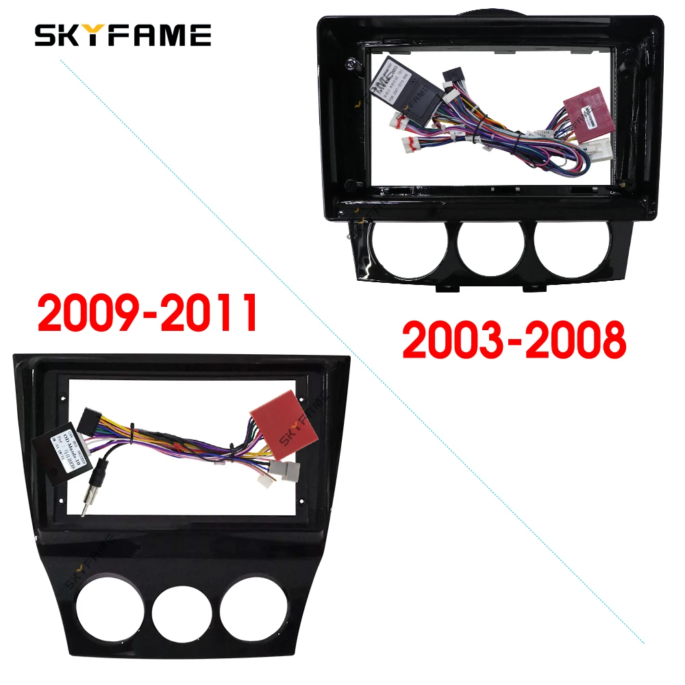 SKYFAME Car Frame Fascia Adapter Canbus Box Decoder Android Radio Dash Fitting Panel Kit For Mazda RX8