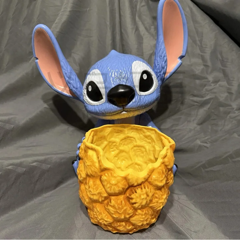

Stitch Anime Perimeter Handheld Cinema Style Popcorn Bucket Cute Cartoon Stitch Doll Creative Popcorn Bucket Decorative Toy Gift