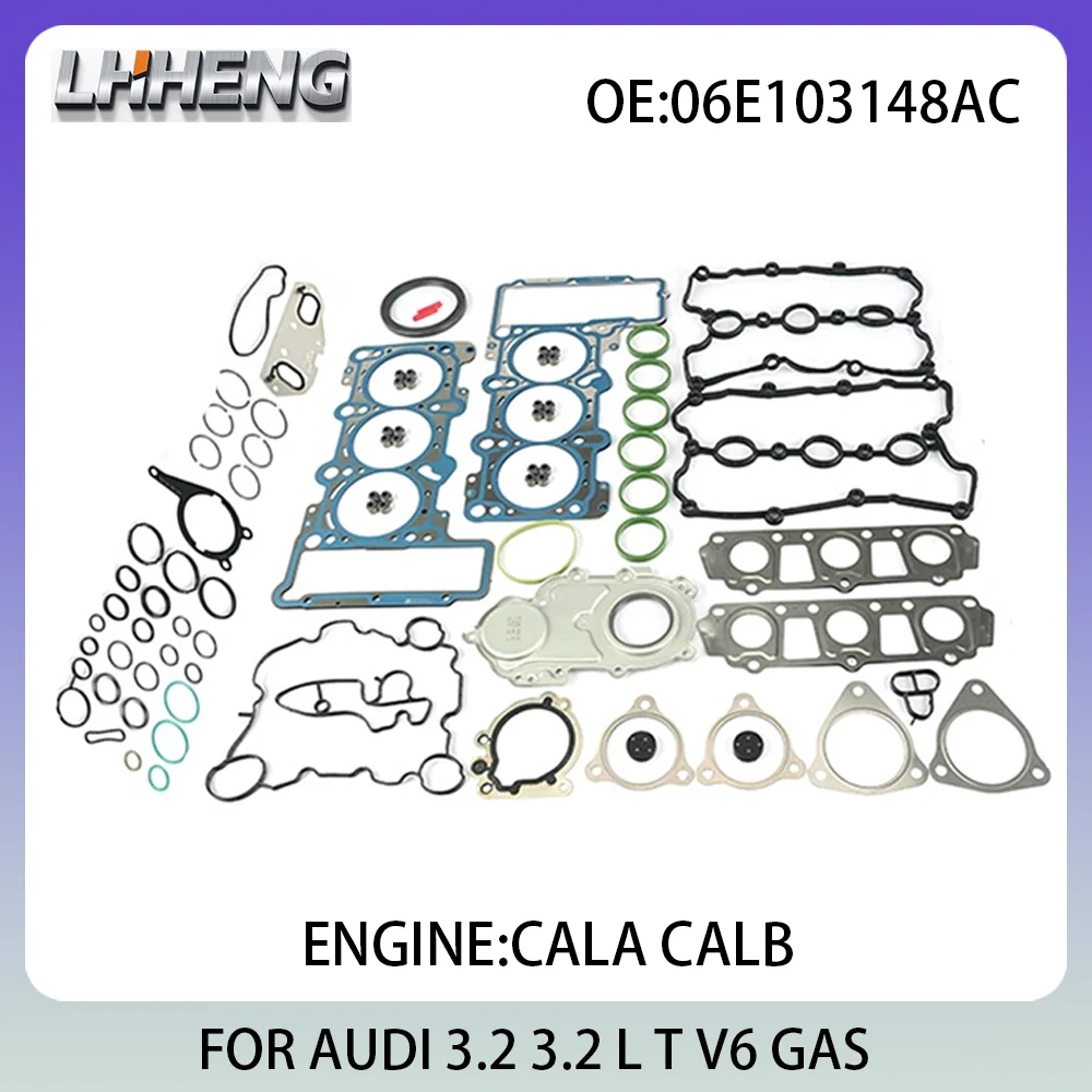 

Engine Full Overhaul Gasket Kit Rebuild Set For AUDI A4 A5 A6 Q5 06E103148AC 10185800 3.2L 3.2 L T V6 GAS CALA CALB 2007-2012