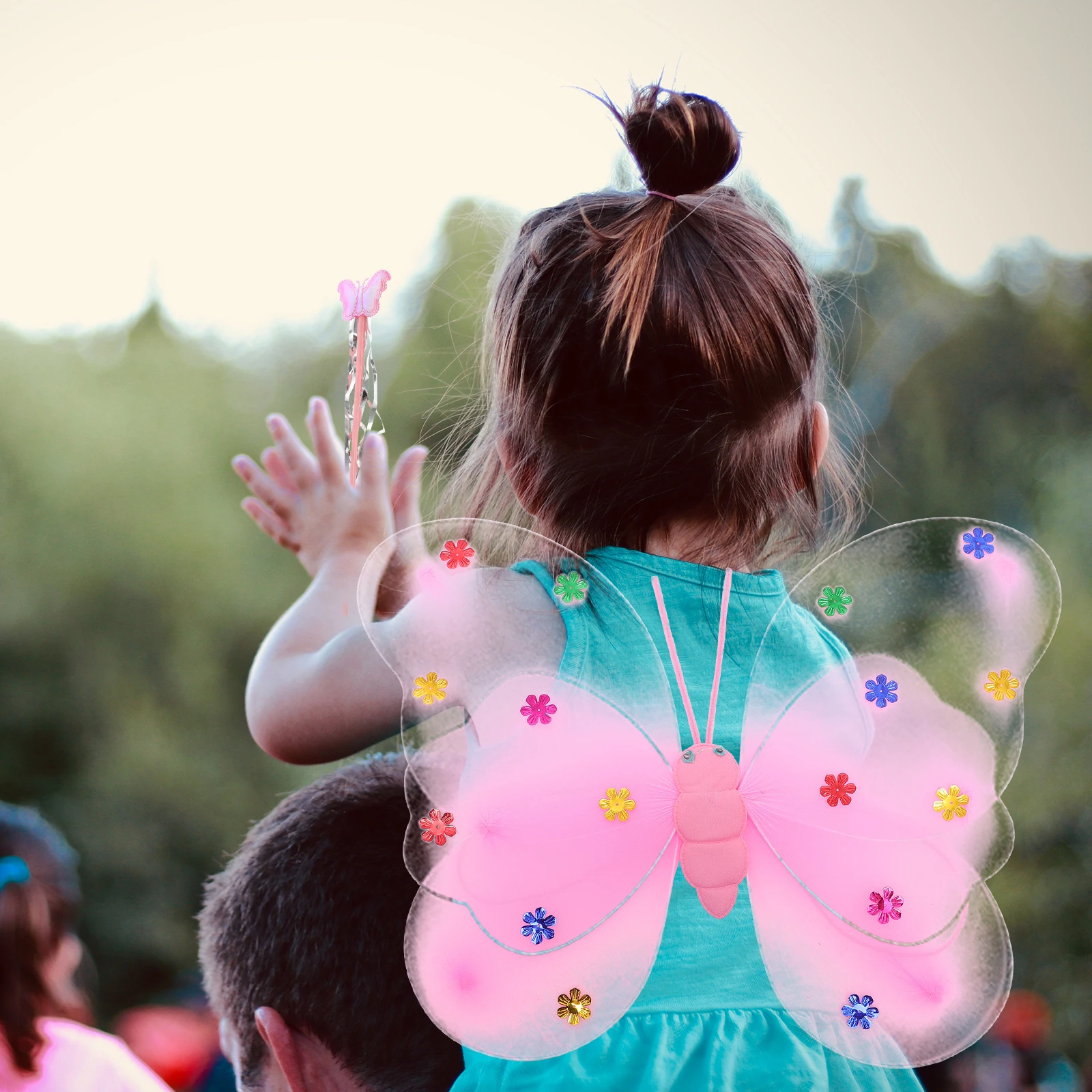 

Dress up Three-piece Set of Performance Costumes Girls Fairy Child