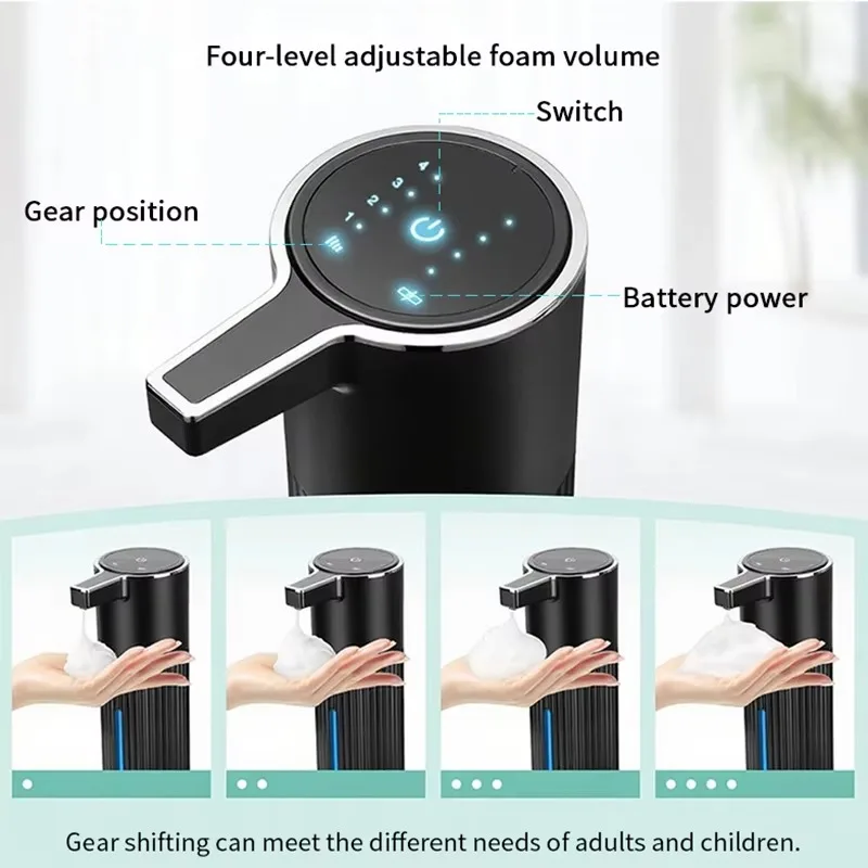 رائجة البيع 400 مللي USB قابلة للشحن الكهربائية الأيدي الحرة رغوة موزع الصابون Touchless التلقائي الاستشعار موزع الصابون #3