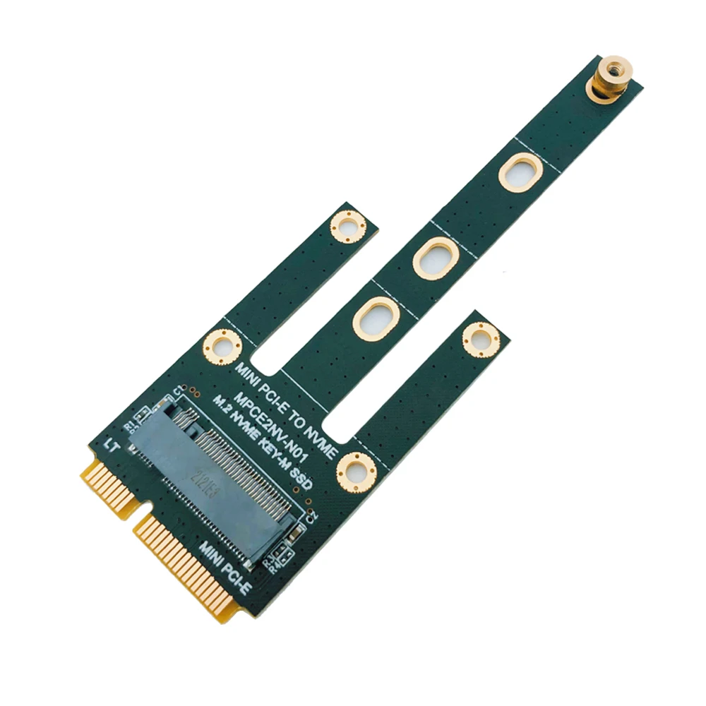 NOWOŚĆ Karta adaptera Mini PCI-E na NVME Konwerter karty rozszerzeń Riser Obsługuje 2230 2242 2260 2280 M.2 NVME PCIE M Key M2 SSD
